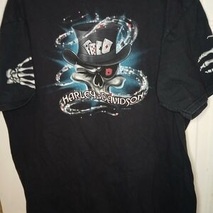 Harley-Davidson Black Skull Graphic Tee Size 2XL